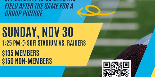 ND Club of Los Angeles- Chargers vs Raiders Game with field access