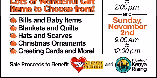 Mission Workshop Fall Bazaar - Saturday Hours