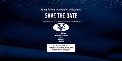 2011 - 15 Year Premiership Reunion | Colts | Ressies | League