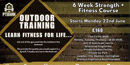 Outdoor Training - 6 Week Strength & Fitness Course.