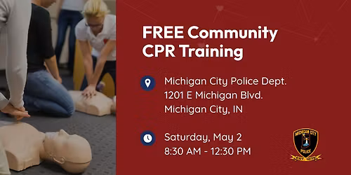  FREE Community CPR Training | Hosted by MCPD