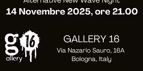 Alternative rock and darkwave night