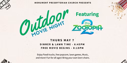 Monument Presbyterian Church Outdoor Movie Night