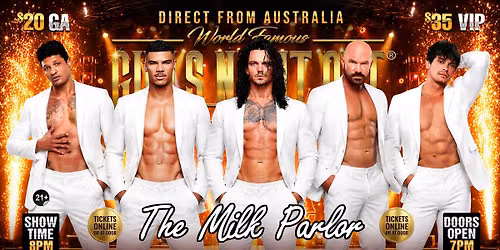 Sep 29th: Blacksburg, VA- GIRLS NIGHT OUT\u00ae AUSTRALIAN TAKEOVER at Milk Parlor
