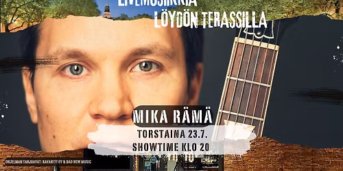 Mika R\u00e4m\u00e4 L\u00f6yd\u00f6n terassilla