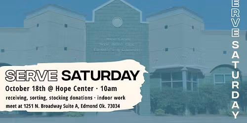 Serve Saturday at the Hope Center