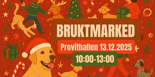 Bruktmarked i Provithallen 13.desember