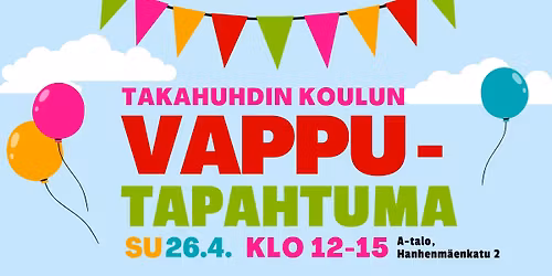 Takahuhdin koulun vapputapahtuma