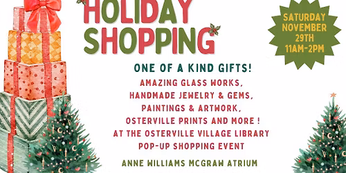 Pop Up Shopping Event in the Atrium at the OVL!