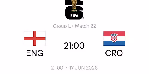 BAR52  FANZONE WORLD CUP 2026 - ENG VS CRO - 1ST GROUP GAME