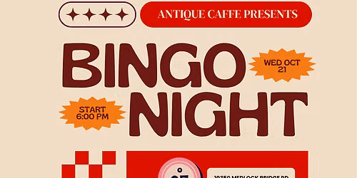 ANTIQUE CAFFE presents BINGO NIGHT