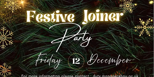 Festive Joiner Party