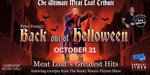 The Ultimate Meat Loaf Tribute Live at The UXBRIDGE MUSIC HALL