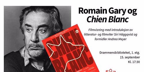 Filmvisning p\u00e5 biblioteket: "Chien blanc" (2022)