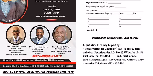 Pigg River Association Men's Conference!