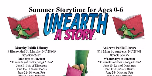 Summer Storytime for Ages 0-6 at Murphy Public Library