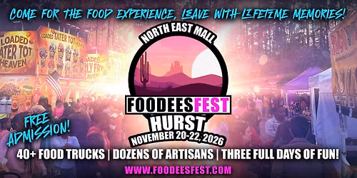 FOODEESFEST Hurst, Texas (40+ food trucks and craft vendors!)