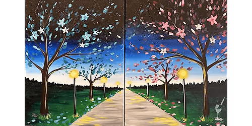 Evening Spring Blossoms - Paint and Sip in Houston | Classpop!\u2122