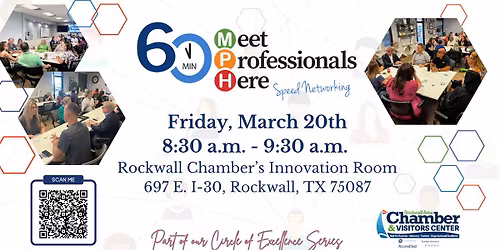 60 MPH (Meet Professionals Here) Speed Networking