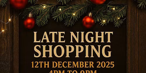 Late night Christmas shopping