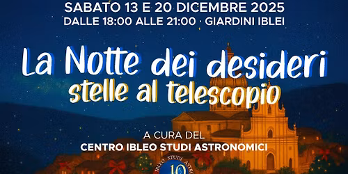 La Notte dei desideri - Stelle al telescopio