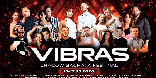 VIBRAS - CRACOW BACHATA FESTIVAL | March 13-15, 2026