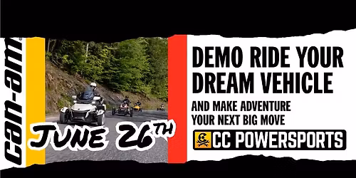 Can-Am 2026 3-Wheel Experience Demo Ride