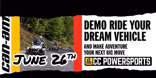 Can-Am 2026 3-Wheel Experience Demo Ride