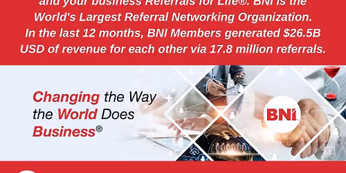 March 4th into Networking: BNI Visitors Day