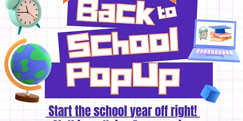 Back to School Pop Up