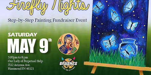 Firefly Nights Step-by-Step Painting Night at Our Lady of Perpetual Help