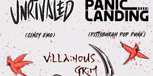Unrivaled, Panic Landing, and Villainous Grim