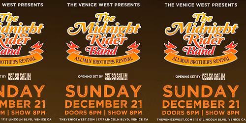 Midnight Rider Band + Celso Salim in Venice