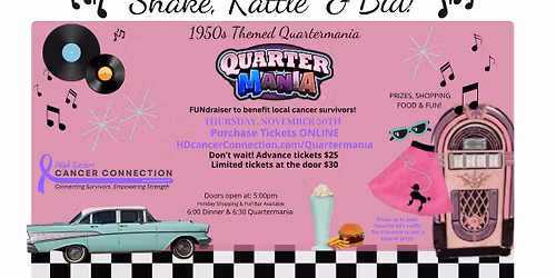 Shake Rattle & Bid - Quartermania Fundraiser