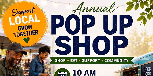 \ud83d\udecd\ufe0f Annual Pop Up Shop! \ud83c\udf3f\ud83c\udf54