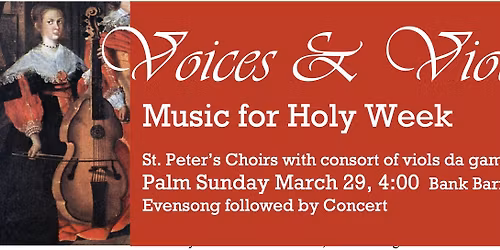 Palm Sunday Choral Evensong and Concert