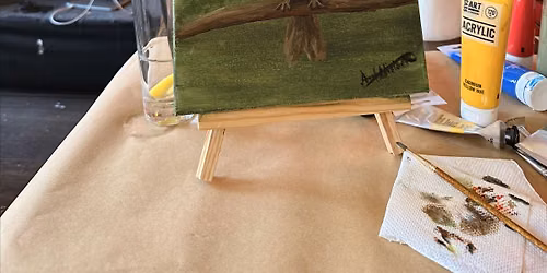 Christmas Acrylic Painting Workshop: Painting a Robin for Beginners