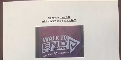 Walk to end Alzheimer\u2019s 