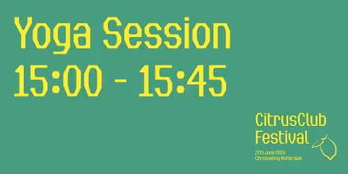 Yoga Session: 15:00 - 15:45