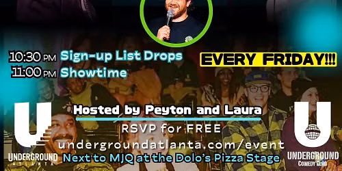 Underground Comedy Showcase at The Laugh Shop Comedy Club
