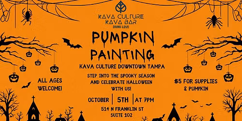Pumpkin Painting at Kava Culture Downtown Tampa