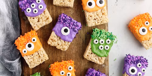 DIY Monster Rice Crispy Buddies & Storytime