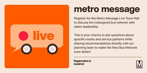 Metro Message Live: Bus Townhall