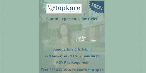 Free Community Sound Experience for Grief