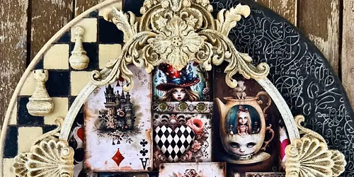 Antonis Tzanidakis All Day Mixed Media 'Alice in Wonderland Clock' Workshop