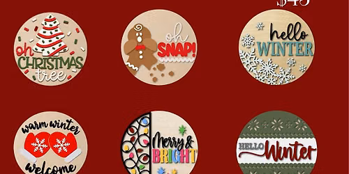 Holiday Door Hanger Fundraiser Workshop