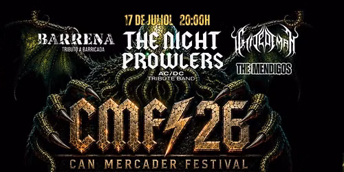 CAN MERCADER FESTIVAL 2026 - VIERNES 17 DE JULIO - GRATIS