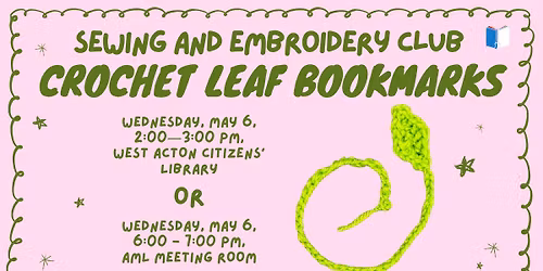 Sewing and Embroidery Club @ West