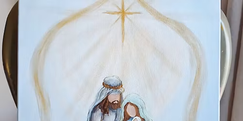 Christmas Nativity- Acrylic Painting Class with Melissa (Loose Brush Stoke\/no detail) See all pics
