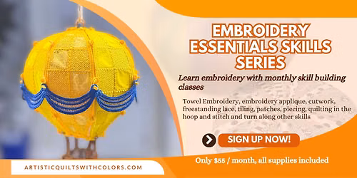 Jinni - Embroidery Essentials Skills Class Series